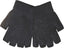 Youths Black Super Soft Magic Gripper Fingerless Thermal Winter Gloves - British D'sire