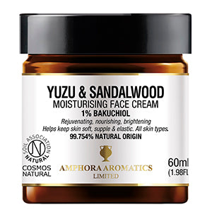 Amphora Aromatics Yuzu & Sandalwood Moisturising Face Cream with Bakuchiol 60ml Main image