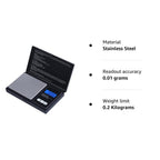 Zacro Portable Pocket Scale 200 g × 0.01 g – Black LCD - Laboratory Balances - British D'sire