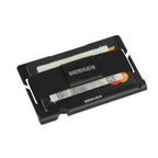 ZEEKER JK03 Aluminum Alloy Card Holder Multi - Function Elastic Band Women And Men Wallet Metal Business Card Holder(Red) - British D'sire