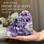 Zen – Deep Purple Project Amethyst Crystal Cluster Geode (0.5 - 4 lb) – Perfect for Meditation, Healing & Elegant Decor. - Natural Amethyst Crystal - British D'sire