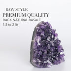 Zen – Deep Purple Project Amethyst Crystal Cluster Geode (0.5 - 4 lb) – Perfect for Meditation, Healing & Elegant Decor. - Natural Amethyst Crystal - British D'sire
