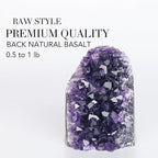 Zen – Deep Purple Project Amethyst Crystal Cluster Geode (0.5 - 4 lb) – Perfect for Meditation, Healing & Elegant Decor. - Natural Amethyst Crystal - British D'sire