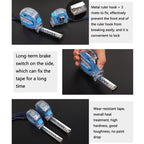 ZHCY CY - 0107 Stainless Steel Drop - Proof Waterproof And Rust - Proof Steel Tape Measure, Size: 7.5m x 25mm - British D'sire