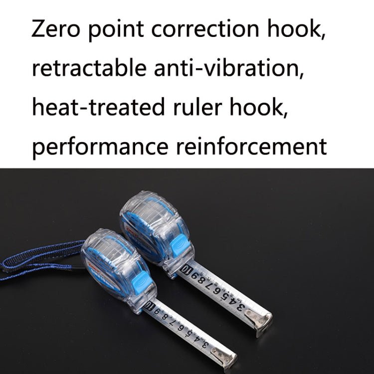 ZHCY CY - 0107 Stainless Steel Drop - Proof Waterproof And Rust - Proof Steel Tape Measure, Size: 7.5m x 25mm - British D'sire