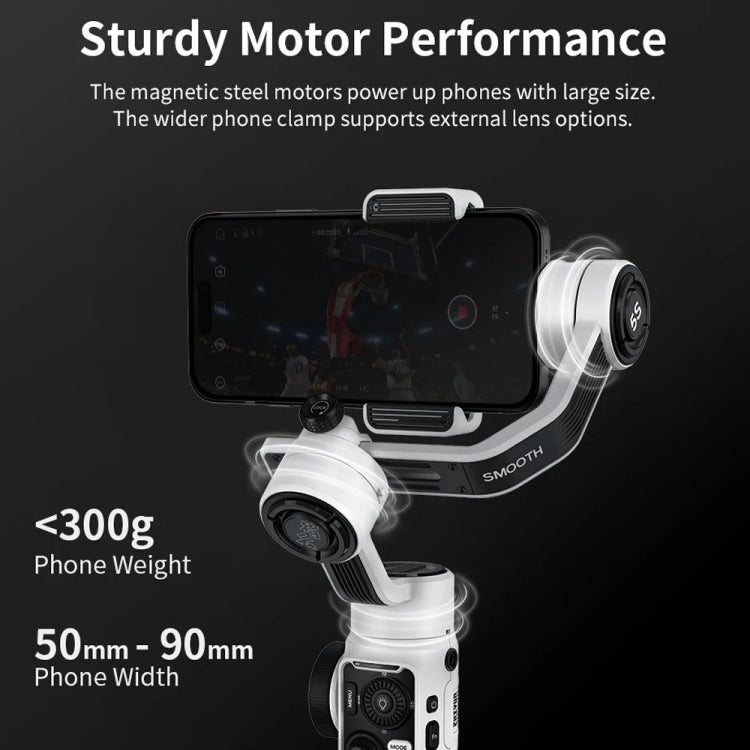 ZHIYUN Smooth 5S 3 - Axis Smartphone Handheld Gimbals Stabilizer, Spec: Standard Black - British D'sire