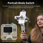 ZHIYUN Smooth 5S 3 - Axis Smartphone Handheld Gimbals Stabilizer, Spec: Standard White - British D'sire