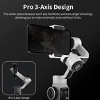 ZHIYUN Smooth 5S 3 - Axis Smartphone Handheld Gimbals Stabilizer, Spec: Standard White - British D'sire