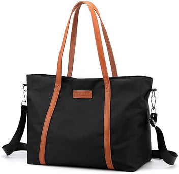 Borsa Per Laptop 15,6” Zhongningyifeng – Zainetto A Tracolla Impermeabile In Nylon Leggero, 6 Tasche, Per Uomo E Donna, Ufficio E Viaggio, Nero