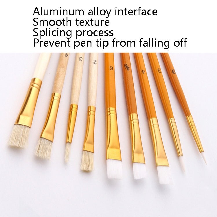 ZHU TING 25 PCS / Set Multifunctional Oil Paint Brush Gouache Watercolor Acrylic Paint Brush Student Painting Supplies - British D'sire