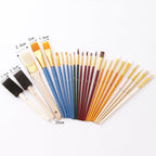 ZHU TING 25 PCS / Set Multifunctional Oil Paint Brush Gouache Watercolor Acrylic Paint Brush Student Painting Supplies - British D'sire