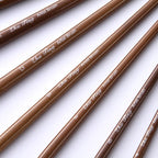 ZHU TING 9 PCS / Set Wooden Pole Fan - Shaped Nylon Hair Paintbrush Gouache Watercolor Acrylic Oil Painting Fishtail - British D'sire