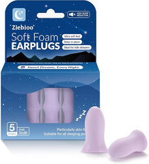Ziebioo Super Soft Foam Ear Plugs for Sleep, Ergonomic Design, 36dB SNR Noise Cancelling Hypoallergenic Earplugs for Snoring Blocking, Flying, Studying, Work - Ear Plugs - British D'sire