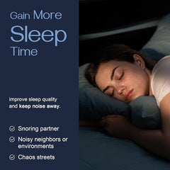 Ziebioo Super Soft Foam Ear Plugs for Sleep, Ergonomic Design, 36dB SNR Noise Cancelling Hypoallergenic Earplugs for Snoring Blocking, Flying, Studying, Work - Ear Plugs - British D'sire