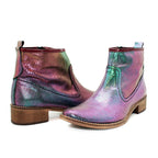 Zipp - Iridescent ankle boot - Boot - British D'sire