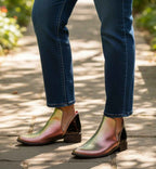Zippette - Iridescent ankle boot - Flats - British D'sire