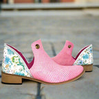 Zippette - Pink floral - boots - British D'sire
