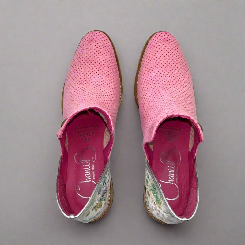 Zippette - Pink floral - boots - British D'sire
