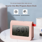 ZKLiLi Lazy Snooze Applet Alarm Clock Bedside Bluetooth Multifunctional Silent Digital Alarm Clock(Pink) - British D'sire