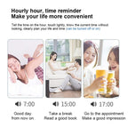 ZKLiLi Lazy Snooze Applet Alarm Clock Bedside Bluetooth Multifunctional Silent Digital Alarm Clock(Pink) - British D'sire