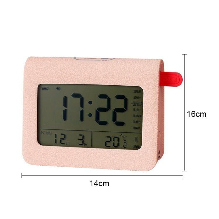 ZKLiLi Lazy Snooze Applet Alarm Clock Bedside Bluetooth Multifunctional Silent Digital Alarm Clock(Pink) - British D'sire