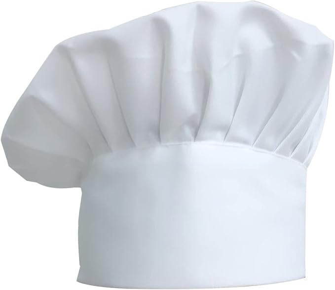 ZKSMNB Chef's Hat Unisex Chef's Hat Made of Poly Cotton Gastro Hats - Hats & Caps - British D'sire