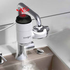 Zoosen Electric Hot Water Faucet Connection Type Instant Hot Water Faucet EU Plug, Style:White - British D'sire