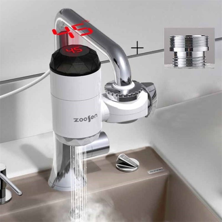 Zoosen Electric Hot Water Faucet Connection Type Instant Hot Water Faucet EU Plug, Style:With shower Head Connector - British D'sire Main image