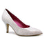 Zut - White - Silver Square - Heel Shoe - British D'sire