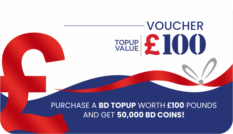 100 Pound Britishd'sire Loyalty Top-Up - Top Up & Boxes - British D'sire