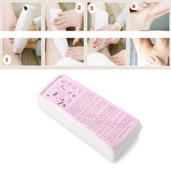 100pcs Women Men Nonwoven Hair Removal Wax Paper Body Leg Arm Hair Removal Wax Strip Paper Roll - Hair Care & Styling - British D'sire