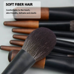 12-in-1 Mini Cosmetic Brush Short Handle Powder Brush Set Facial Makeup Tool(B Type) - Powder Brush Set Facial Makeup - British D'sire