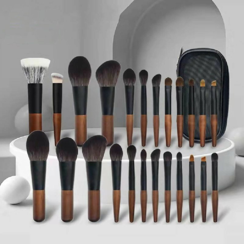 12-in-1 Mini Cosmetic Brush Short Handle Powder Brush Set Facial Makeup Tool(B Type) Secondary image