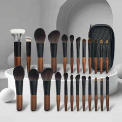 12-in-1 Mini Cosmetic Brush Short Handle Powder Brush Set Facial Makeup Tool(B Type) - Powder Brush Set Facial Makeup - British D'sire