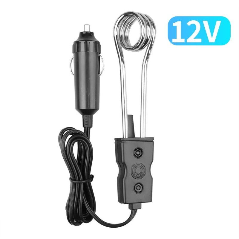 12V 24V Portable Car Immersion Heater Safe Fashion Auto Electric Tea Coffee Water Heater Ciga Rette Lighter Plug #47 for Traveling Camping Outdoor - Bottles & Thermos - British D'sire