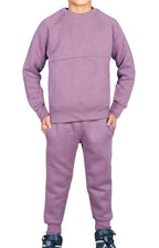 16Sixty Kids Plain Tracksuit Lilac - Kids Hoodies and Sweatshirts - British D'sire