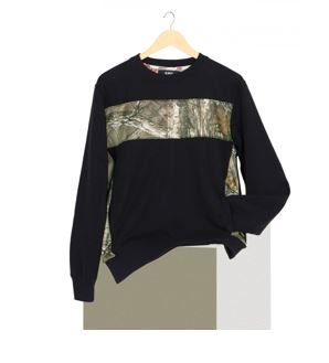 16Sixty Men's Contrast Panel Tracksuit Olive Green & Black - Men's Hoodies & Sweatshirts - British D'sire