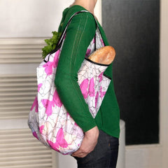 2 Handy 2EzBags Strong, Stylish & Sustainable Set of 3 Bags in a Pouch With Token - Totes & Shoulder Bags - British D'sire