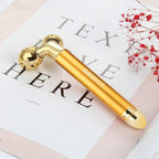 2 in 1 Face Massager Roller Gold Facial Massager, Electric 3D Face Roller and T Shape Arm Eye Nose Head Massager Instant Face Lift anti Wrinkles - Skin Care Kits & Combos - British D'sire