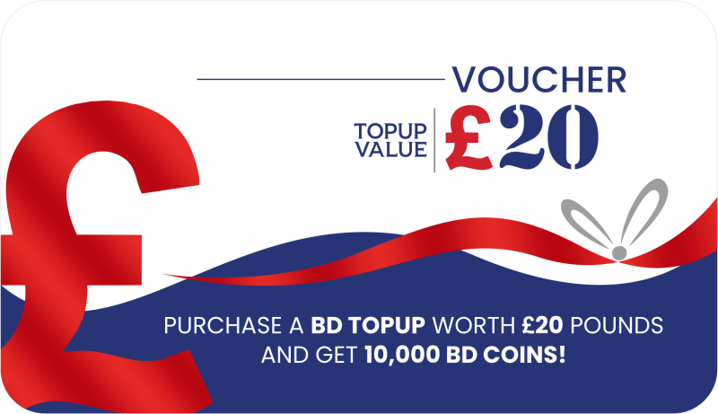 20 Pound Britishd'sire Loyalty Top-Up - Top Up & Boxes - British D'sire