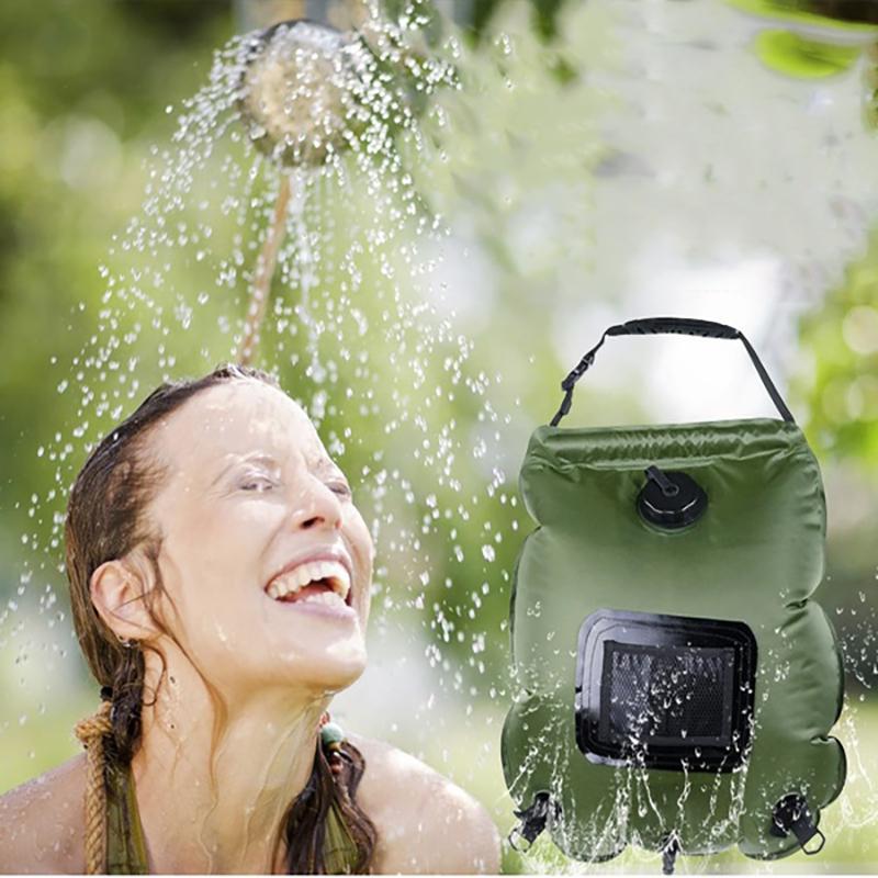 20L Portable Outdoor Travel Shower Heating Pipe Bag Solar Powered Water Heater - Bottles & Thermos - British D'sire