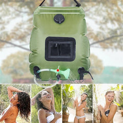 20L Portable Outdoor Travel Shower Heating Pipe Bag Solar Powered Water Heater - Bottles & Thermos - British D'sire