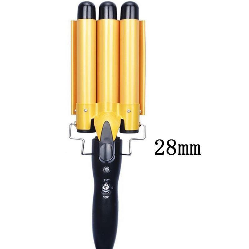 3 Barrels Curling Iron Ceramic Heating Crimpers Waver Hair Styling Tools Small Curlers & Big Waves Hair Curler Tools - Hair Care & Styling - British D'sire