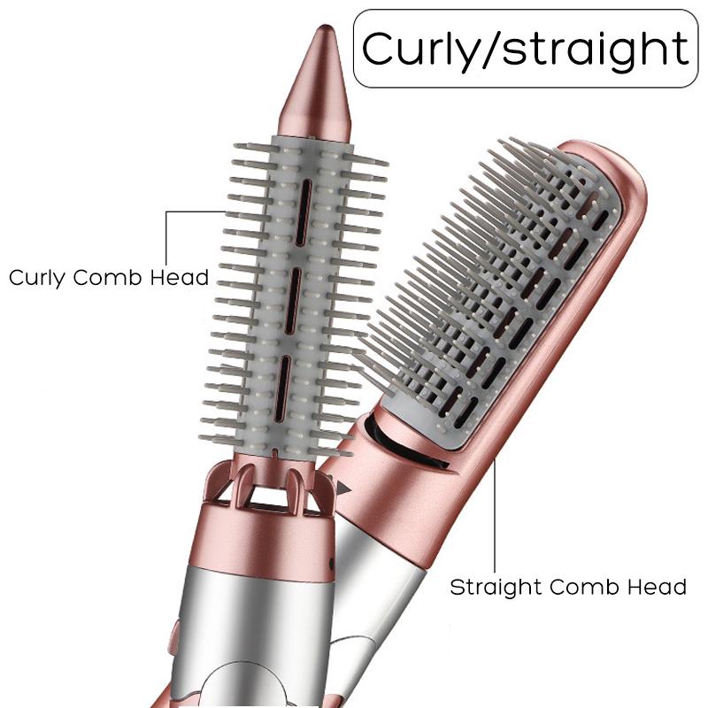 3 In 1 One Step Hair Dryer Volumizer Brush Straightening Curling Iron Comb - Hair Care & Styling - British D'sire