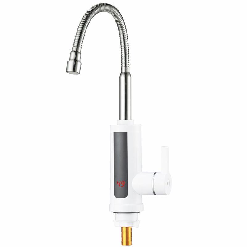 3000W 220V Electric Kitchen Water Heater Tap Instant Hot Water Faucet Heater Cold Heating Faucet Tankless Water Heater with LED - Bottles & Thermos - British D'sire