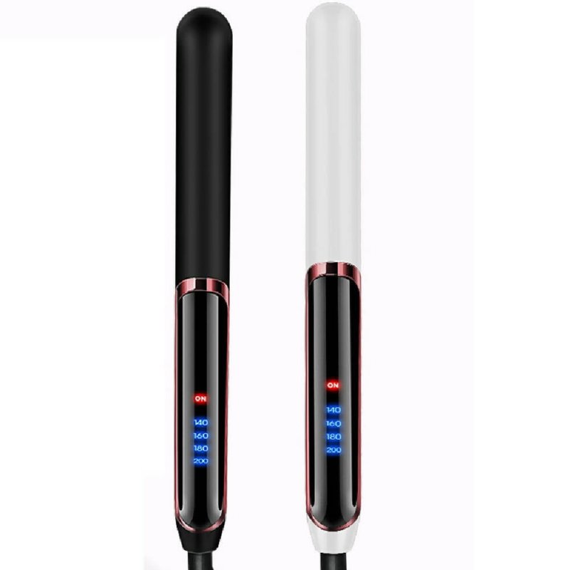 35W 2 In 1 Curling and Straightening Dual-use Electric Splin,Specification: UK Plug (Black) - Clothing & Beauty - British D'sire