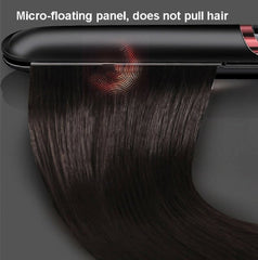 35W 2 In 1 Curling and Straightening Dual-use Electric Splin,Specification: UK Plug (Black) - Clothing & Beauty - British D'sire