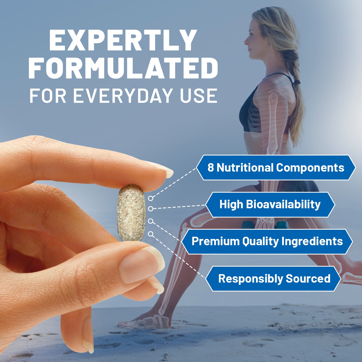 Glucosamine and Chondroitin Complex – 200 High Strength Tablets | 8 Nutritional Components | MSM, Boswellia, Vitamin C, Turmeric, Ginger, and Rosehip | Premium Quality Made in UK by Prowise - British D'sire