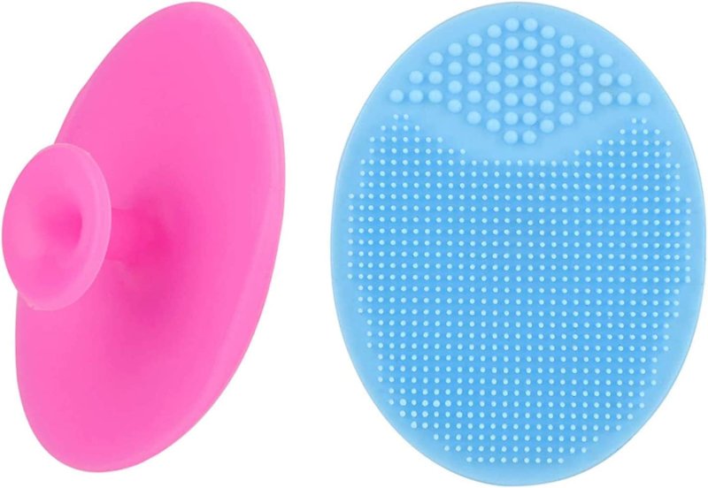 4 Pcs Silicone Facial Cleansing Brush, Face Scrubber Face Massager Brush for Pore Blackhead Removing Exfoliating-Unique Makeup Tool for Girl Sister Best Friend Women - Skin Care Kits & Combos - British D'sire