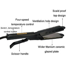 4-Speed Temperature Control Hair Straightening Clip Hair Straightener Hairdressing Tools UK Plug - Clip Hair Straightener - British D'sire